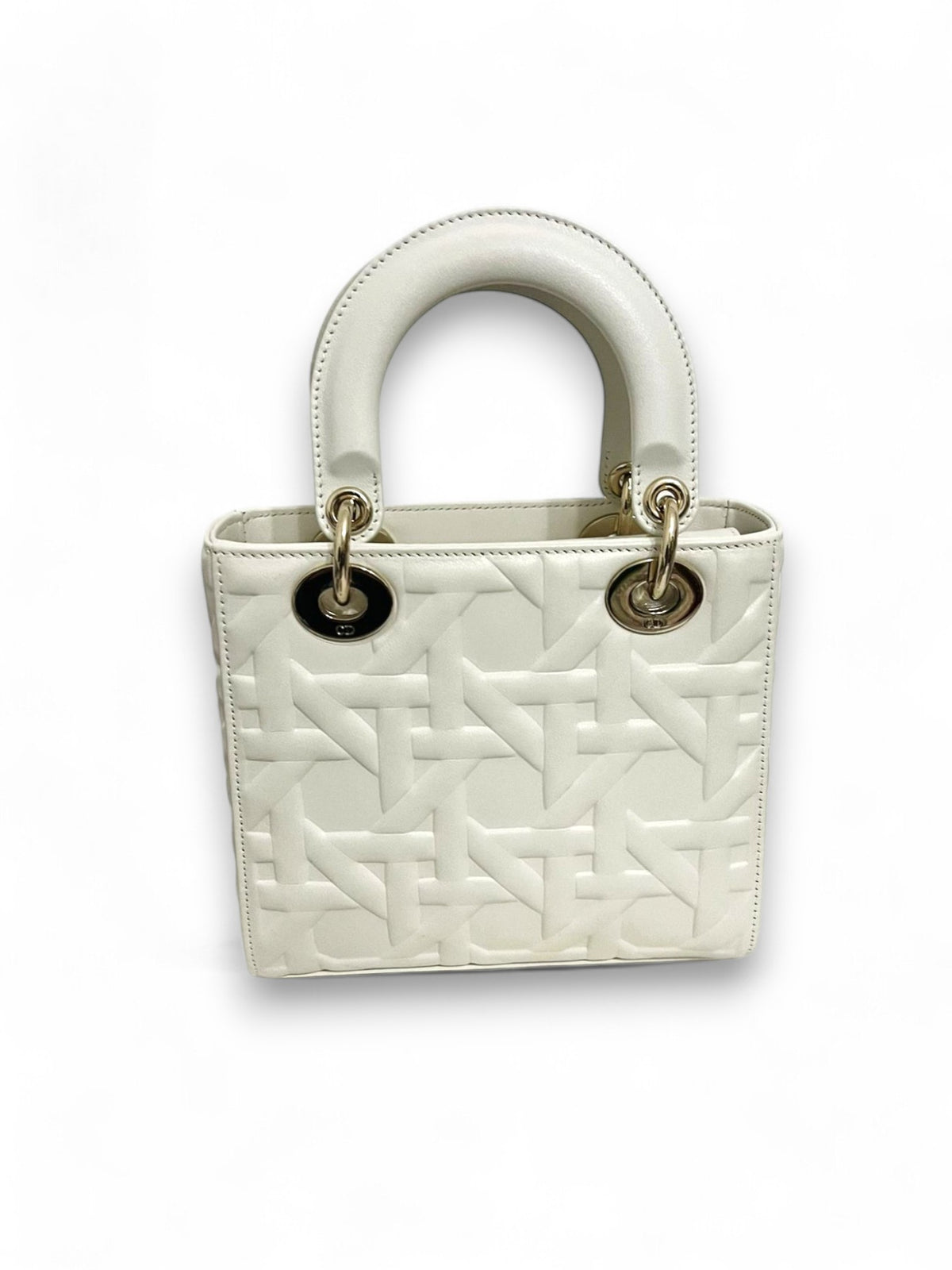 Borsa Lady Dior small  Graphic cannage  Colore latte
