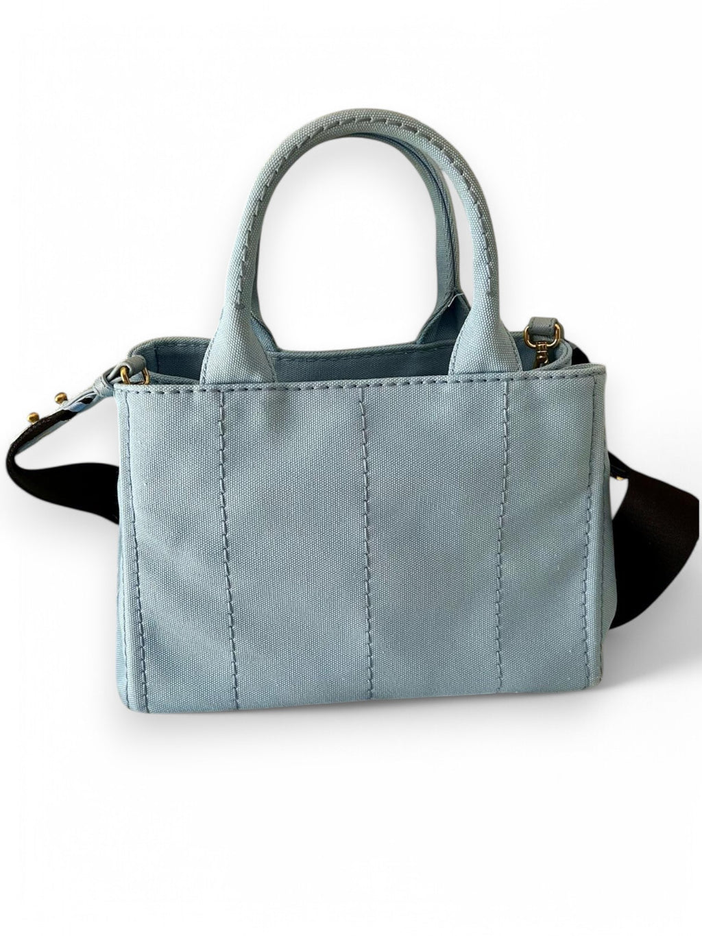 Borsa Azzurro In Canvas Prada