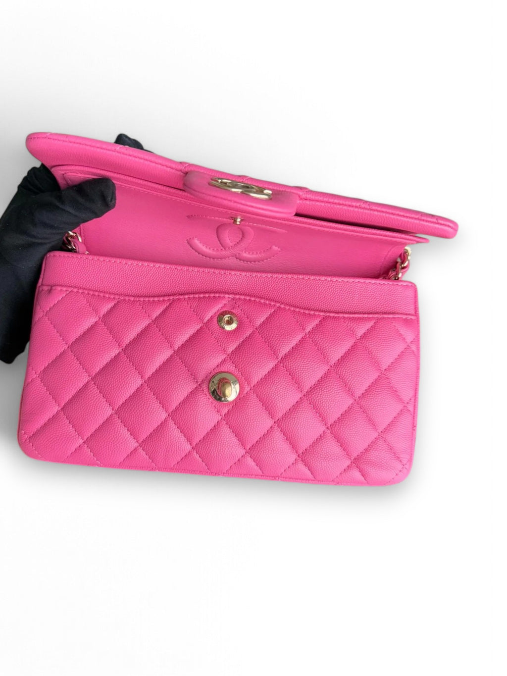 Classic Flap Small Rosa Intenso - Hardware Oro Serie 30 Chanel