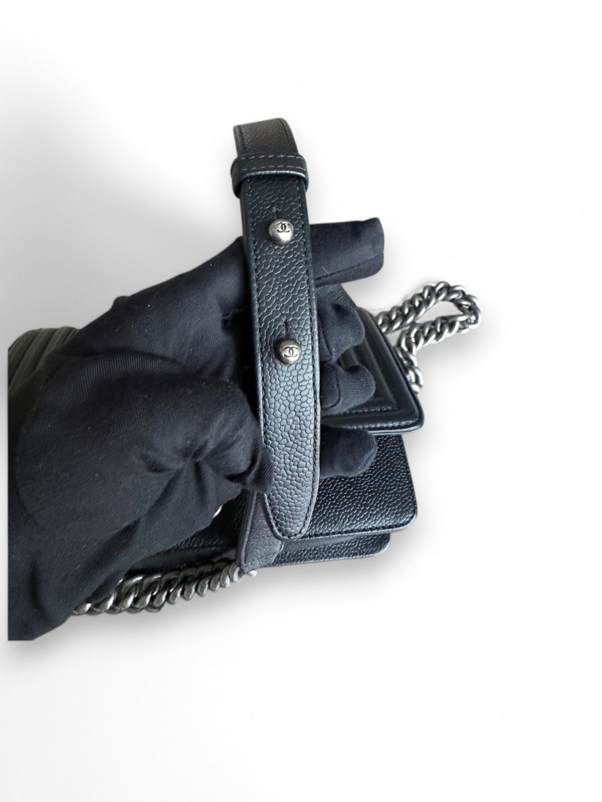 Borsa Boy Small Caviar 20cm Chevron Chanel