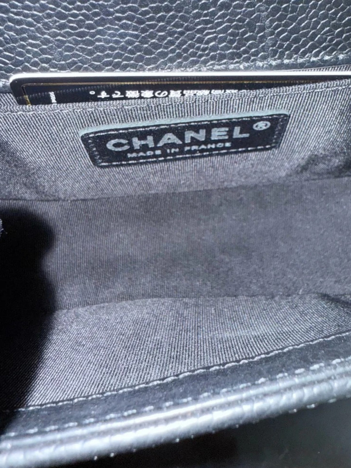 Borsa Boy Small Caviar 20cm Chevron Chanel