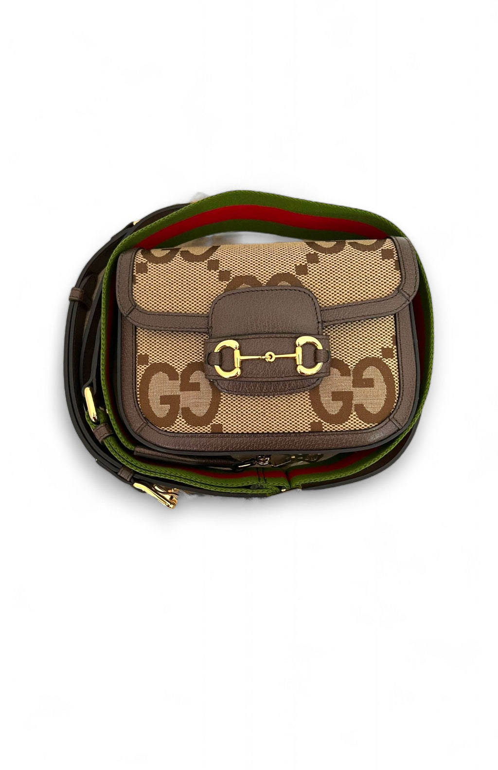 Borsa Mini Horsebit Macro Monogram Gucci