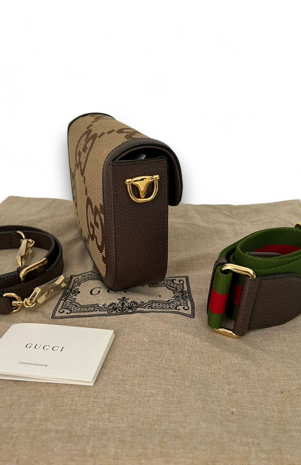 Borsa Mini Horsebit Macro Monogram Gucci