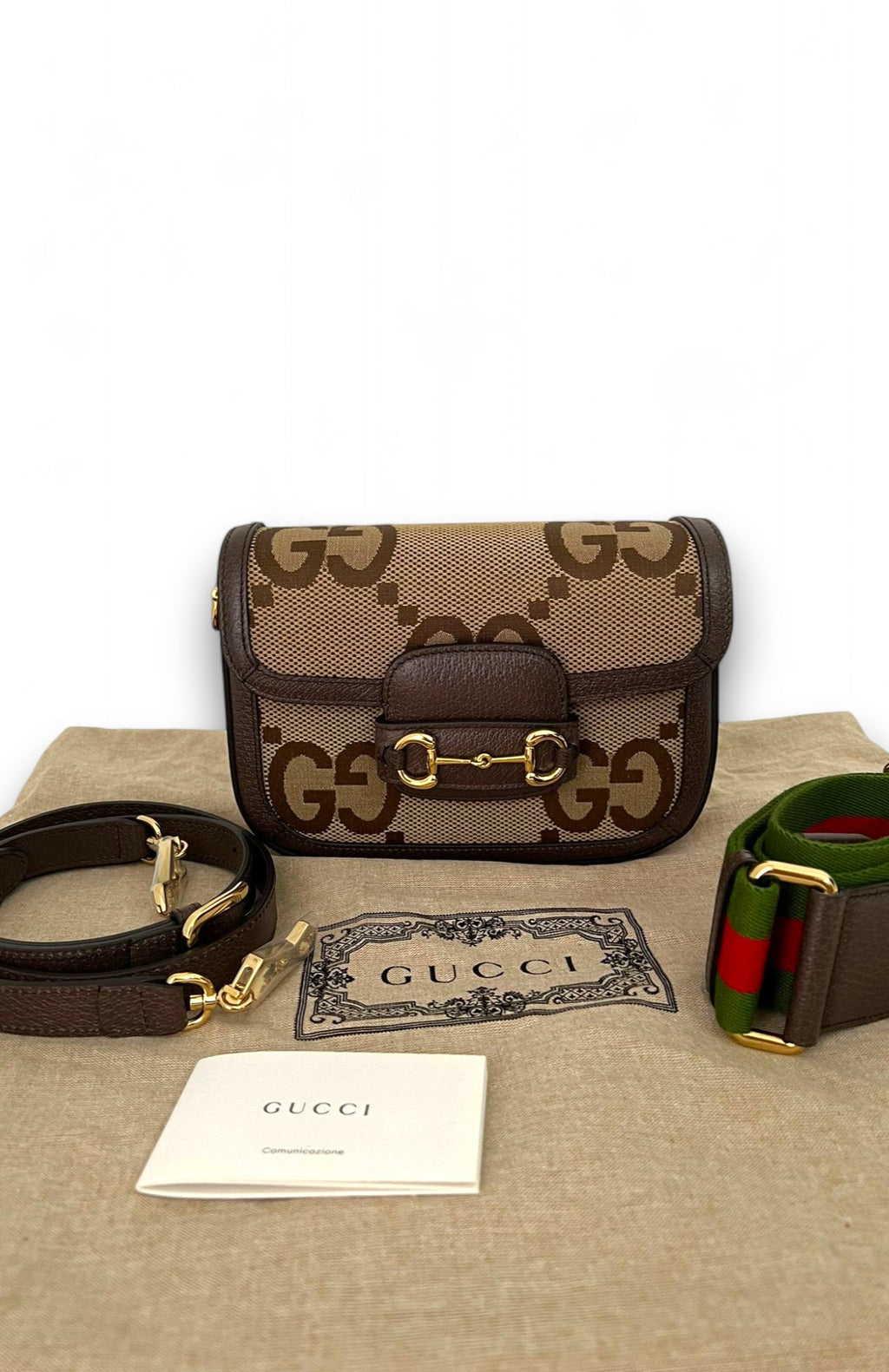 Borsa Mini Horsebit Macro Monogram Gucci