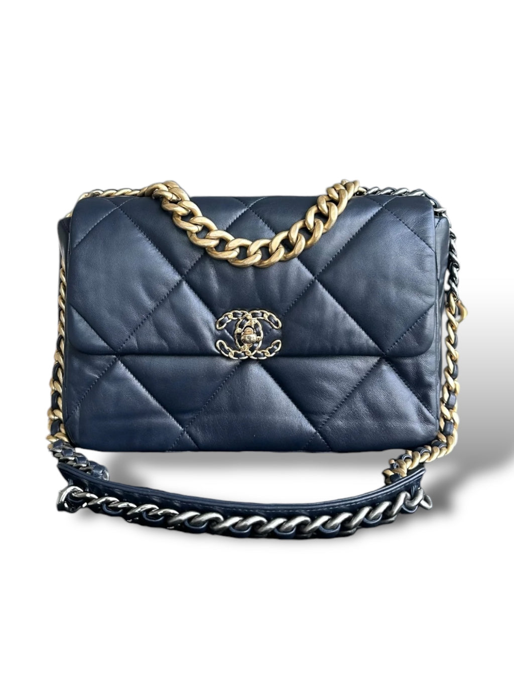Chanel 19 Mediana Colore Blu