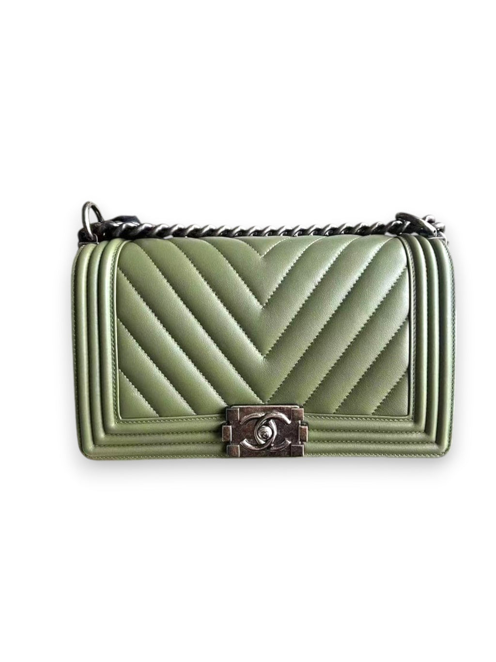Borsa Chanel Boy Old Chevron
