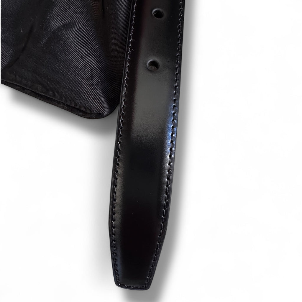 Black Celine Triomphe Belt