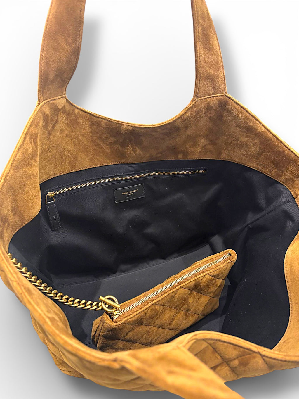 Tote Icare Saint Laurent Medium in Suede