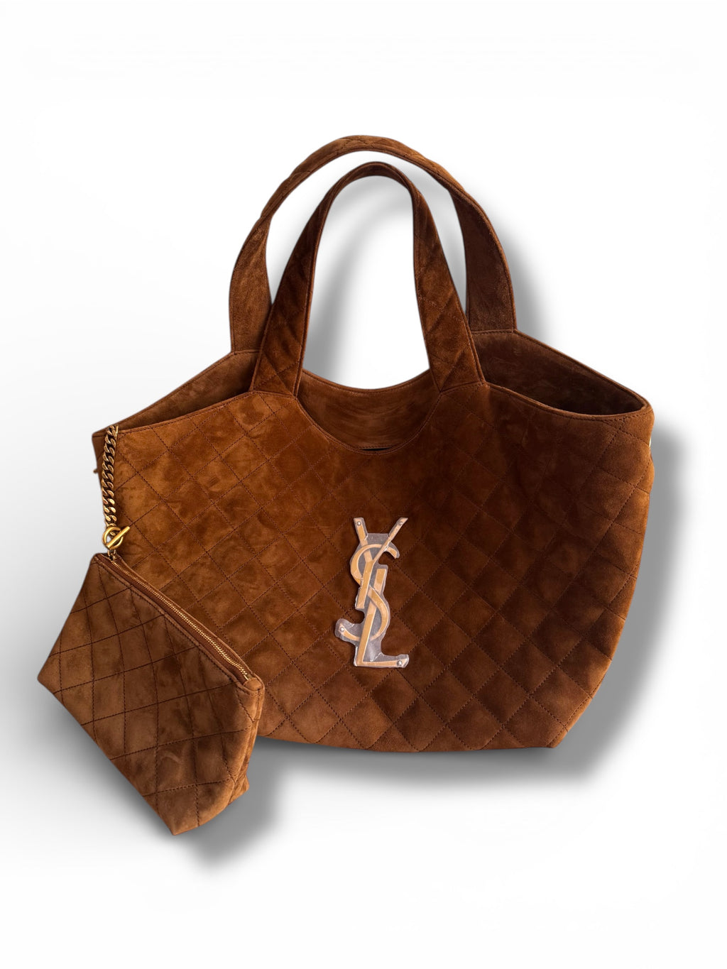 Tote Icare Saint Laurent Medium in Suede