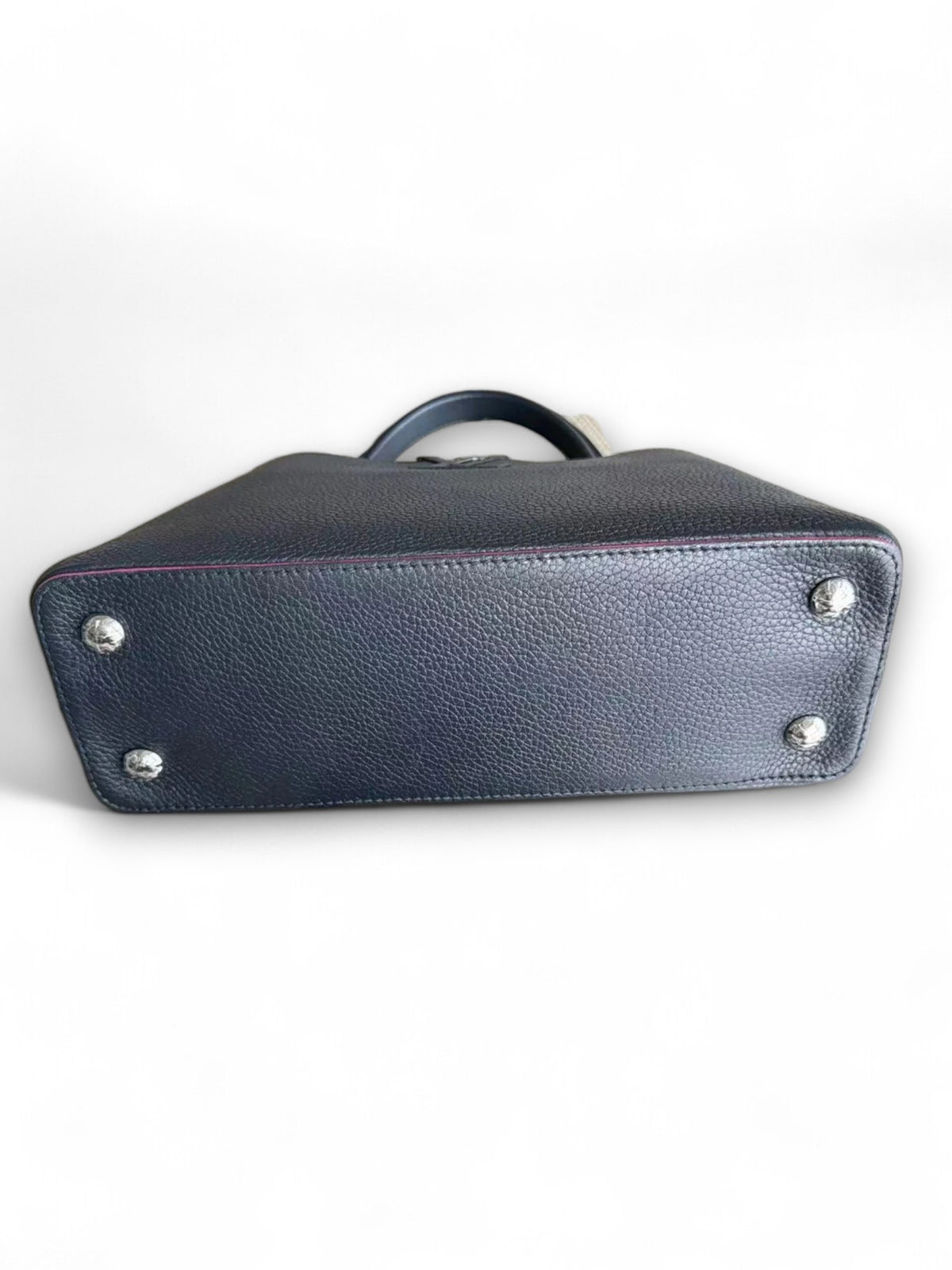 Borsa Louis Vuitton Capucines MM Taurillon Nero