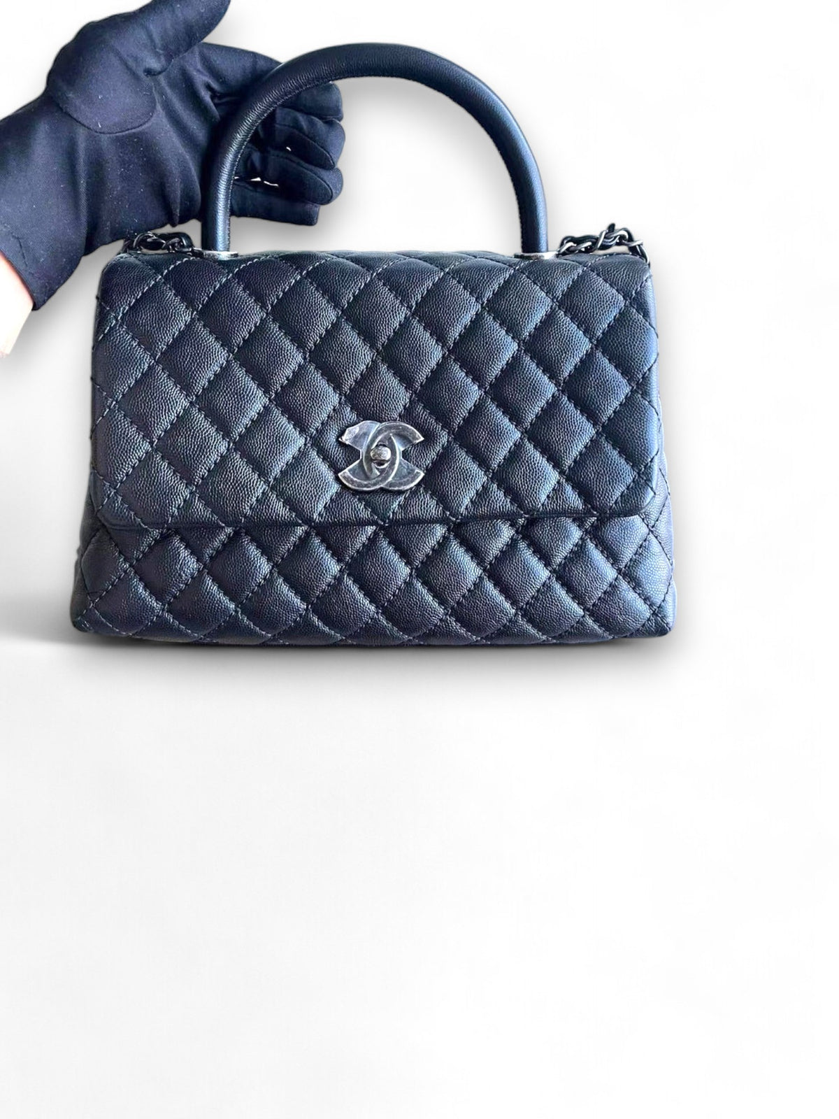 Borsa Caviar Medium Coco Handle Chanel