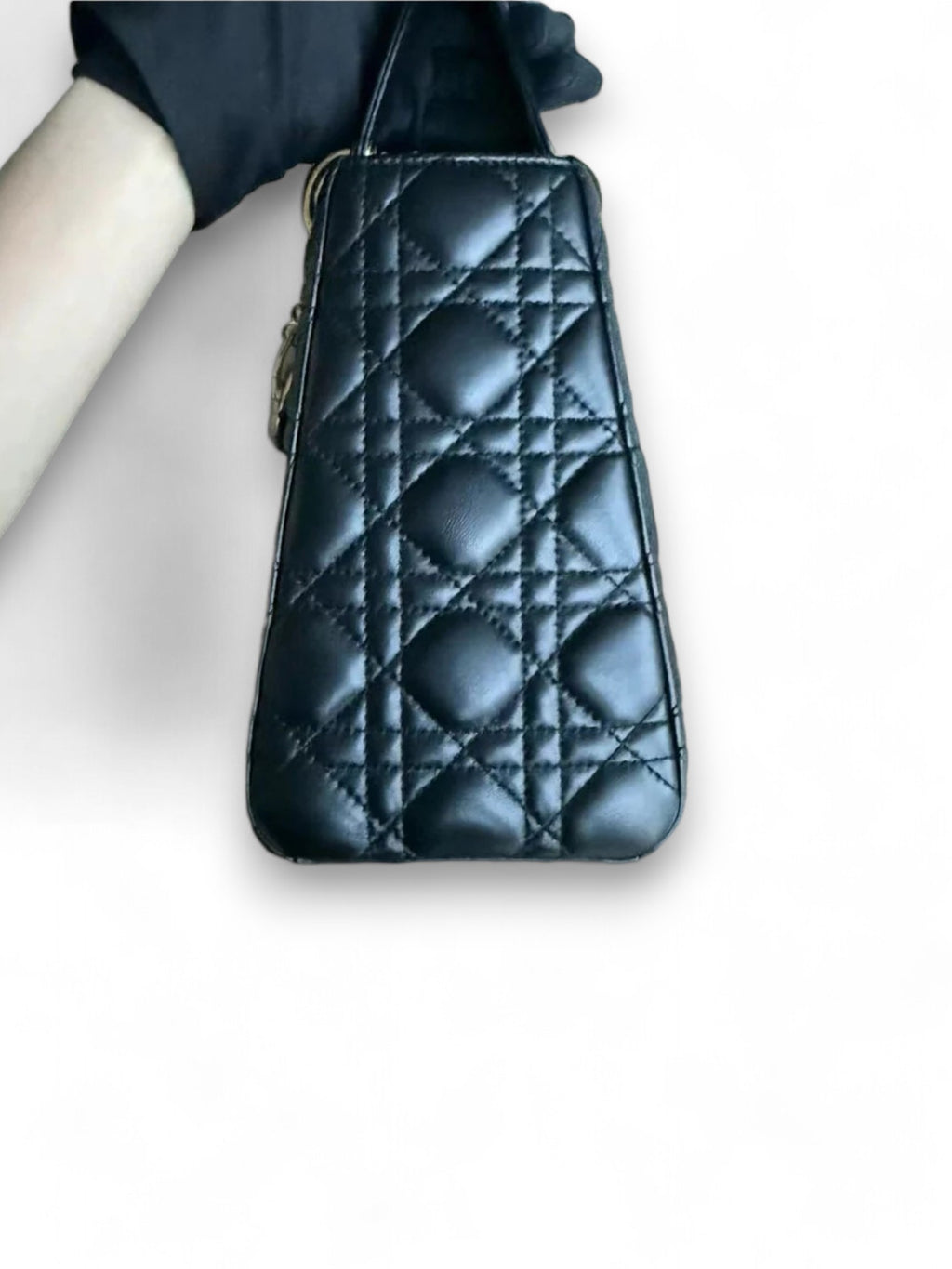 Borsa Lady Medium Cannage Lambskin
