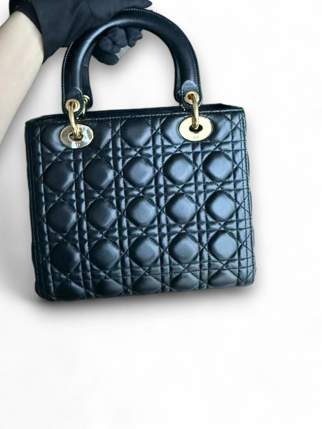 Borsa Lady Medium Cannage Lambskin