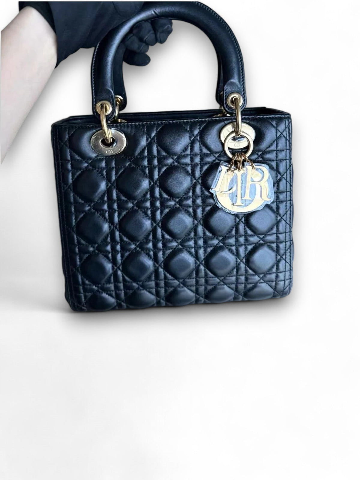 Borsa Lady Medium Cannage Lambskin