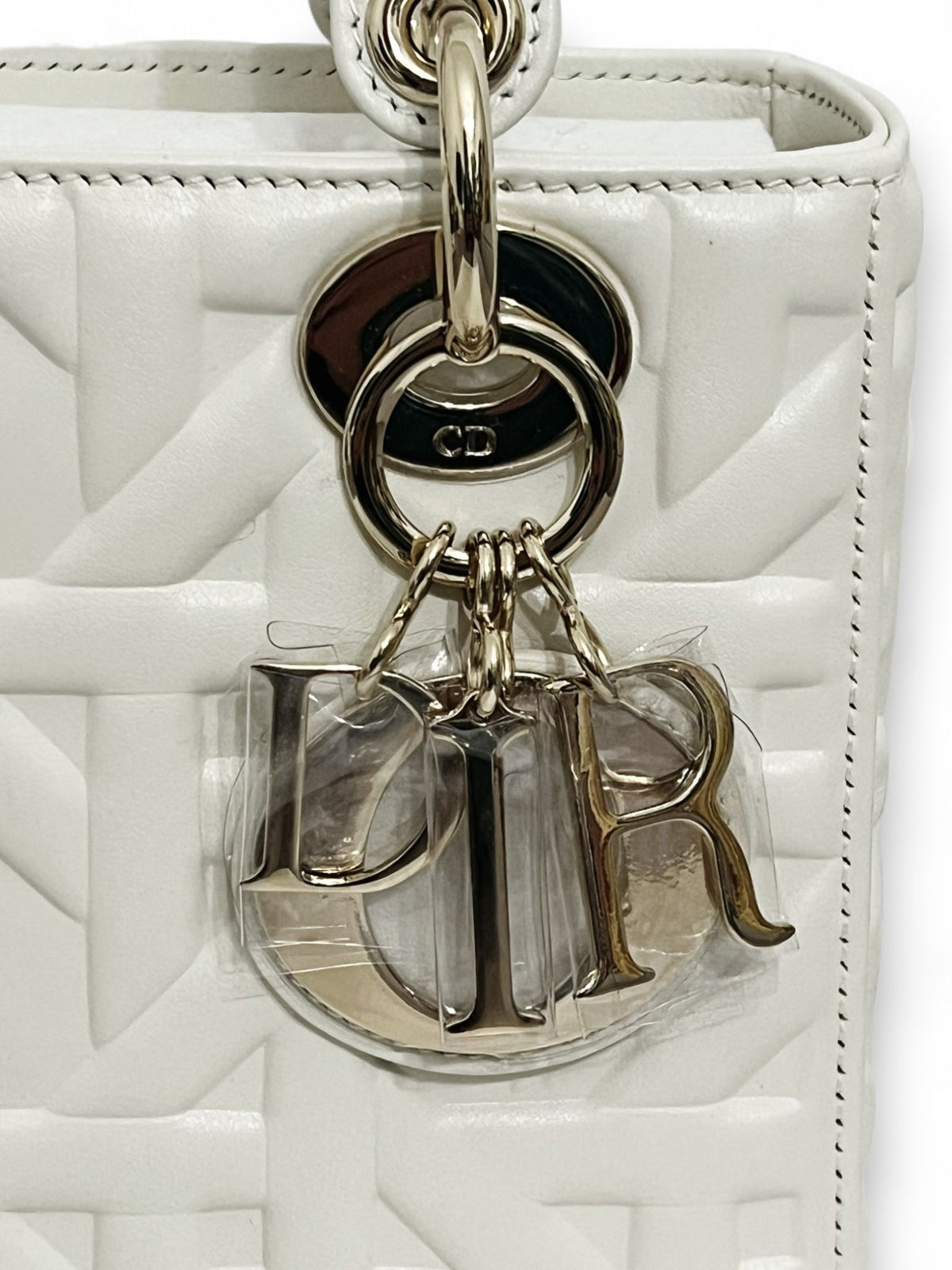 Borsa Lady Dior small  Graphic cannage  Colore latte