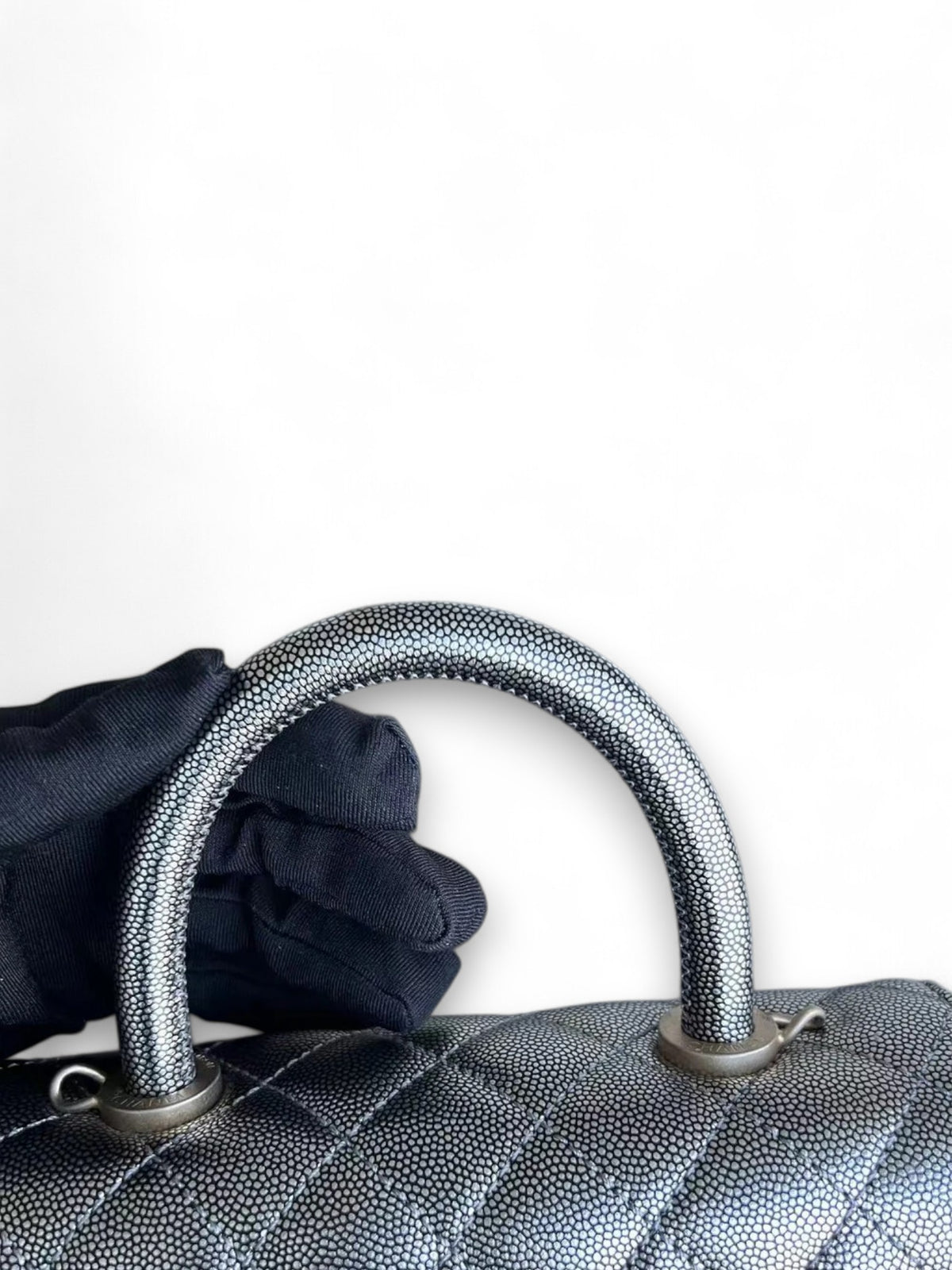 Borsa Chanel Caviar Coco Handle Small