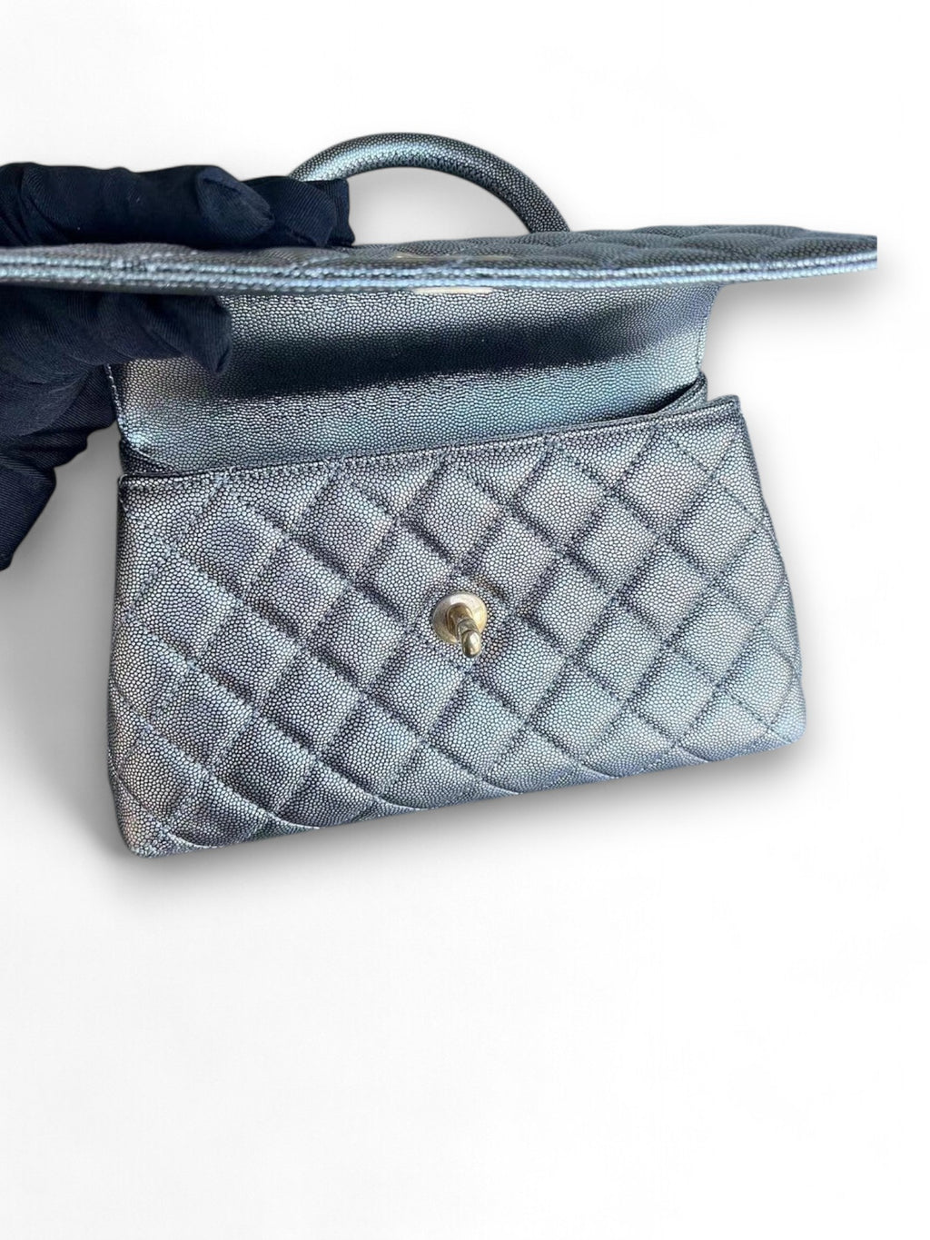 Borsa Chanel Caviar Coco Handle Small