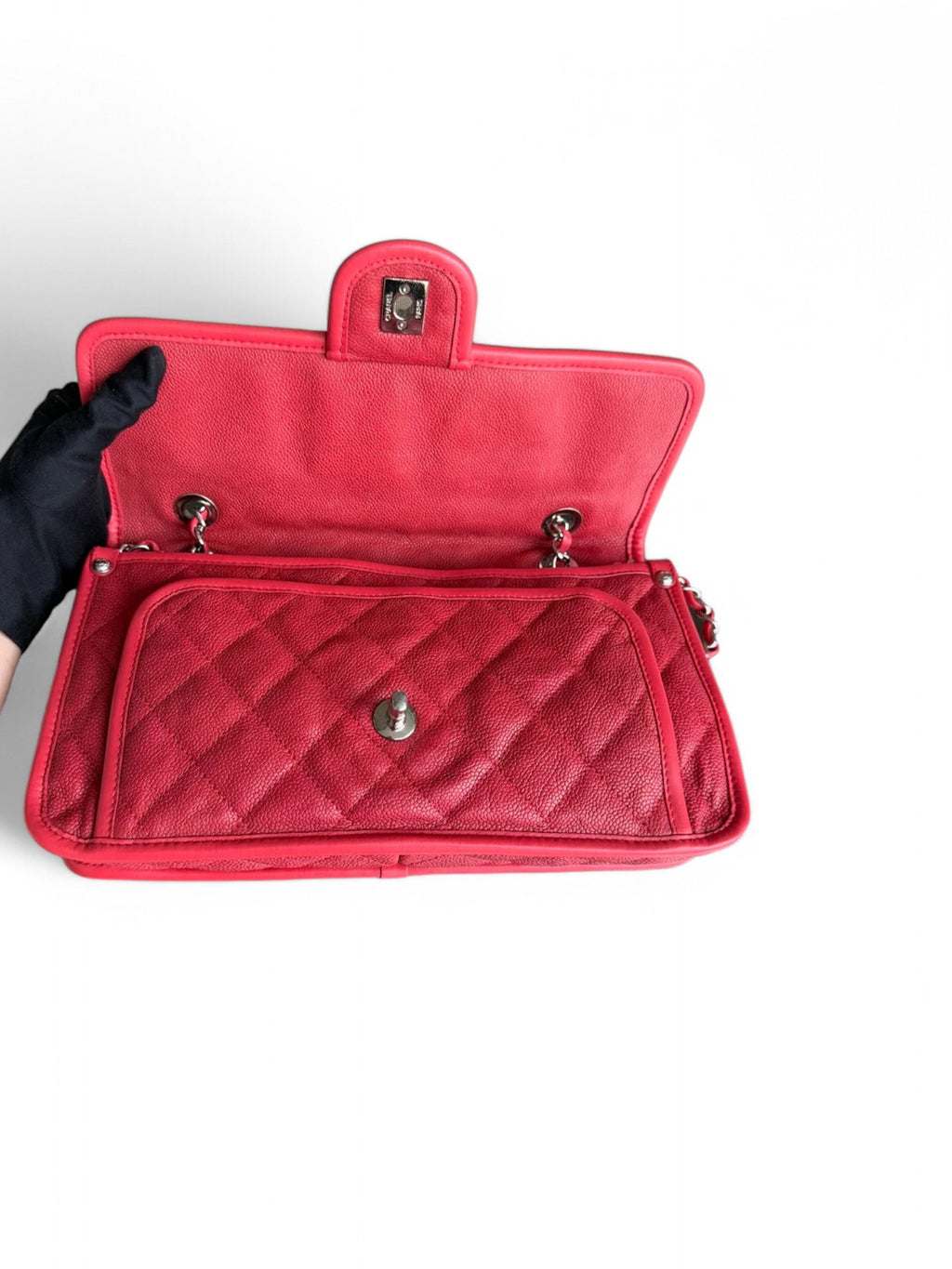 French Riviera Caviar 25 cm Quilted Seasonal Flap Chanel