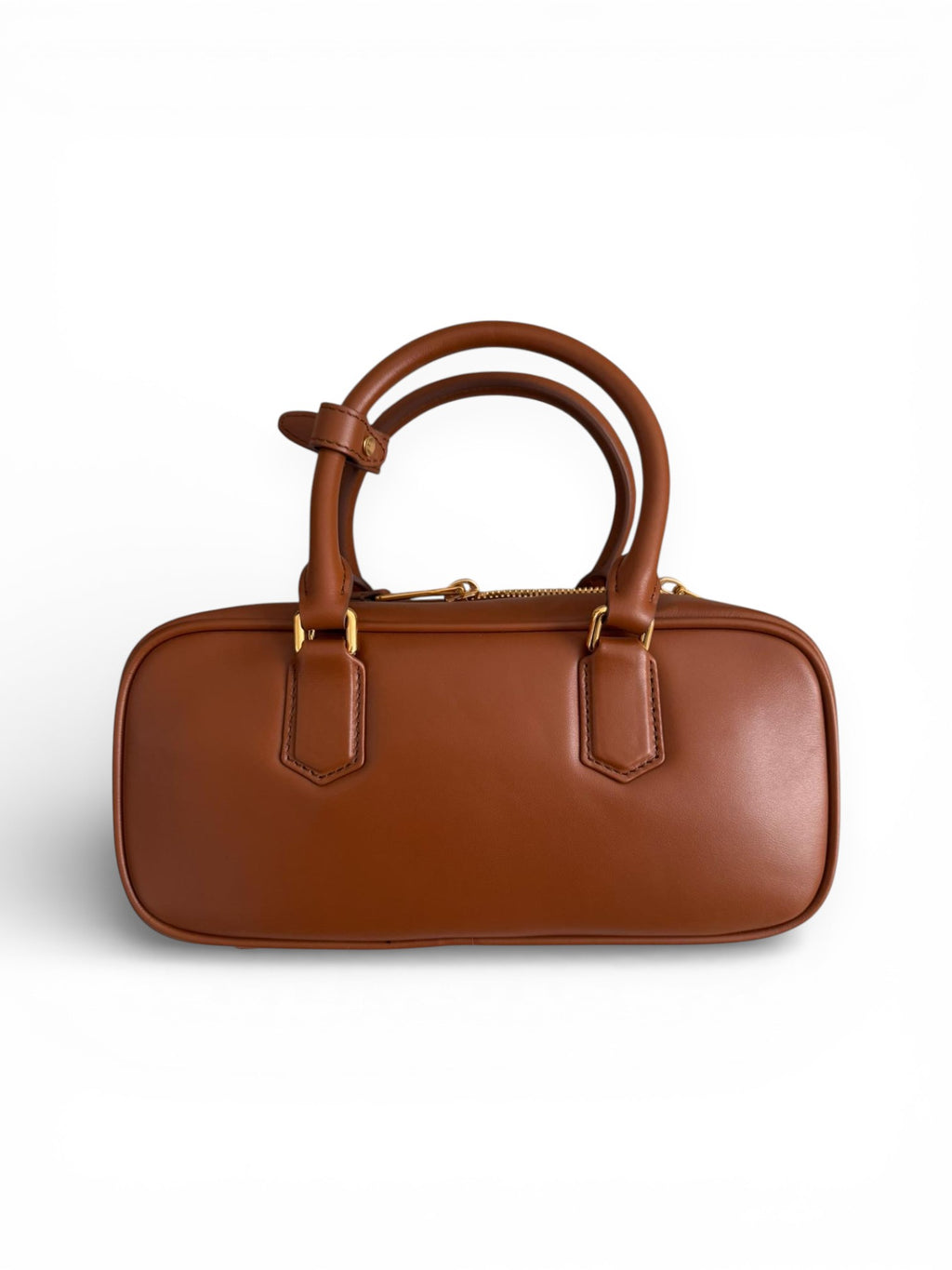 Borsa Arcadie Large cognac Miu Miu