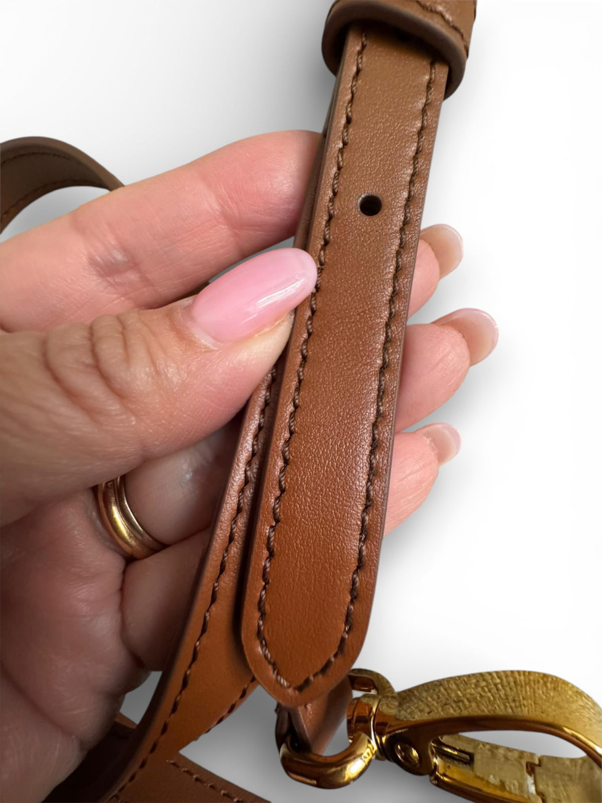 Borsa Arcadie Large cognac Miu Miu
