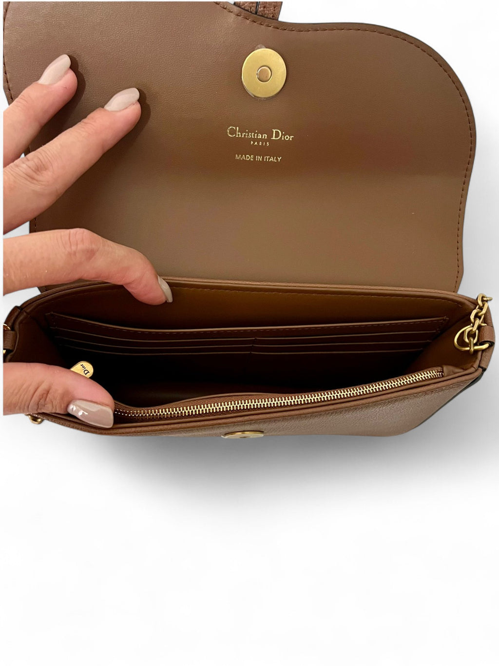 Pochette Media con Cadena Saddle Dior