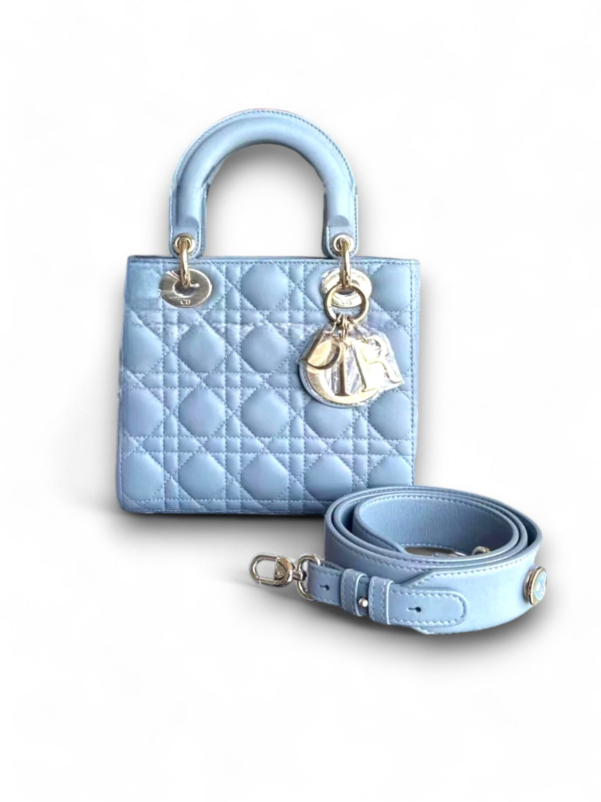 Borsa Lady Dior MyAbc Small Light Blue