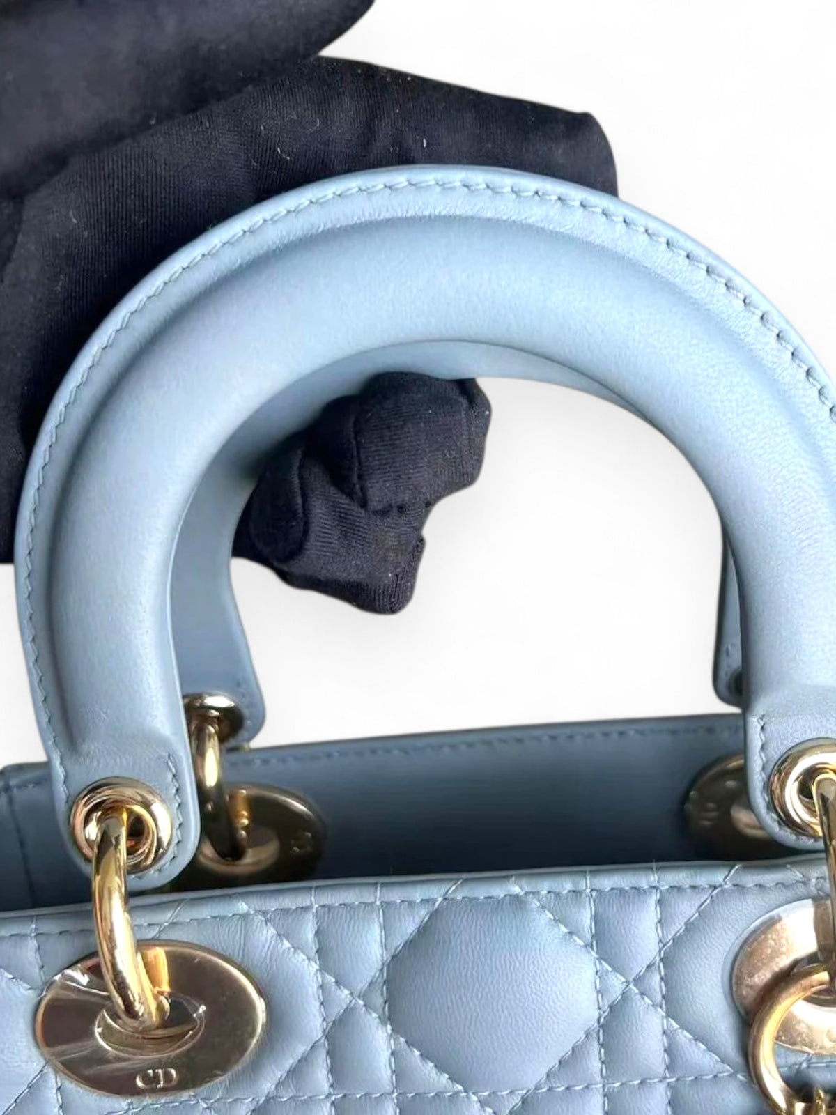 Borsa Lady Dior MyAbc Small Light Blue
