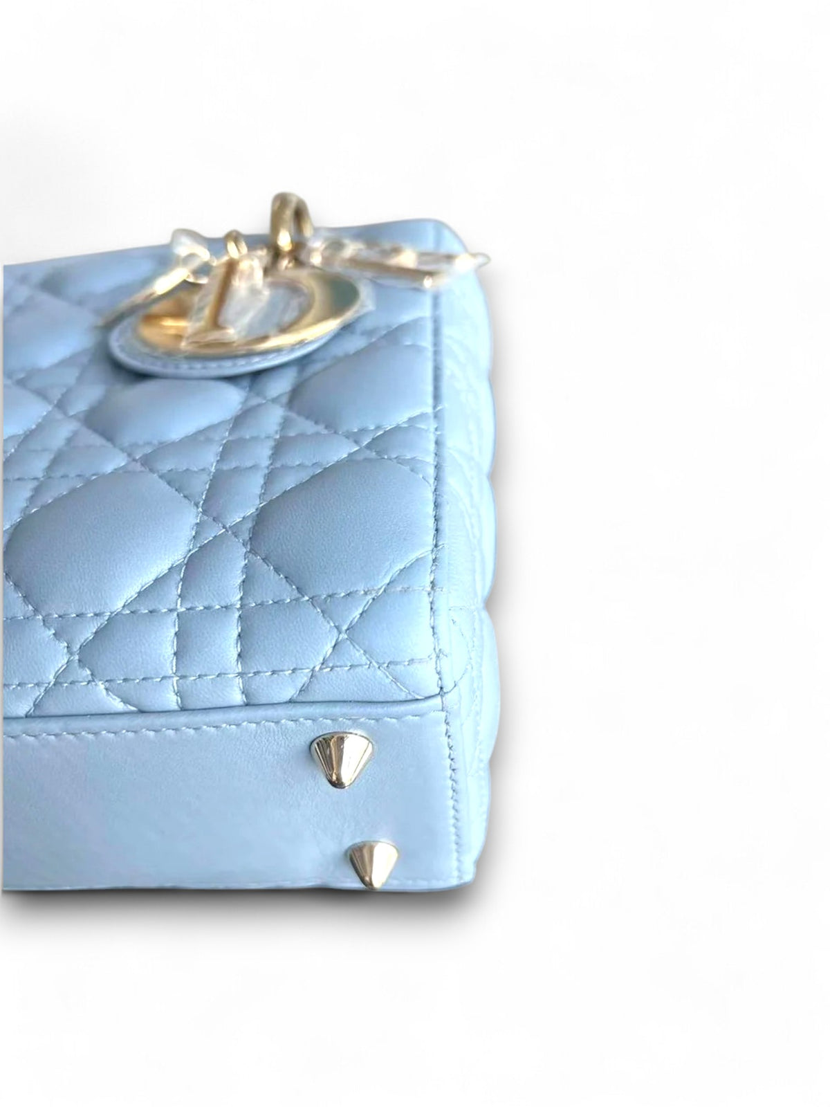 Borsa Lady Dior MyAbc Small Light Blue