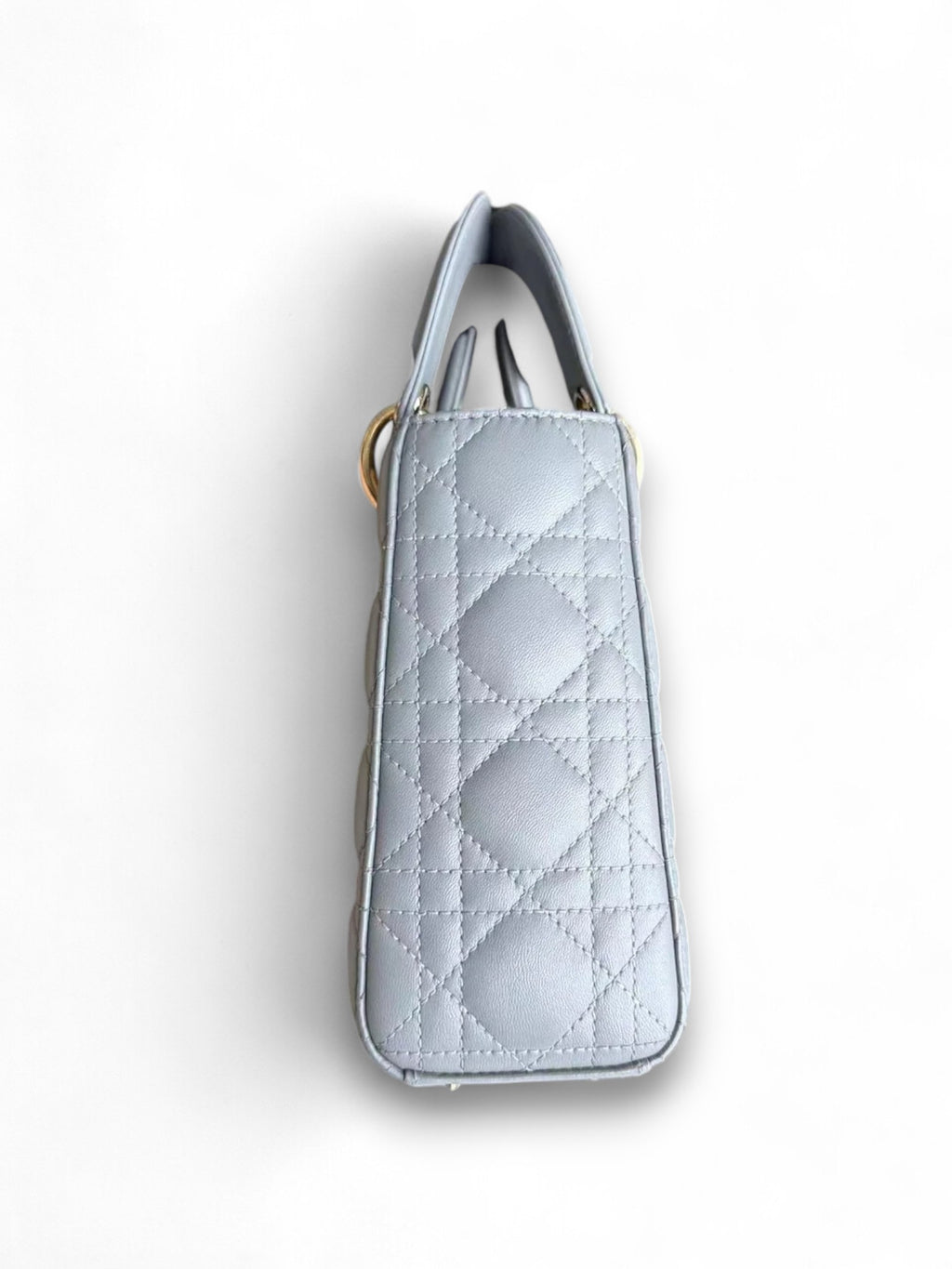 Borsa Lady Dior Small in Agnello Cannage Grigio