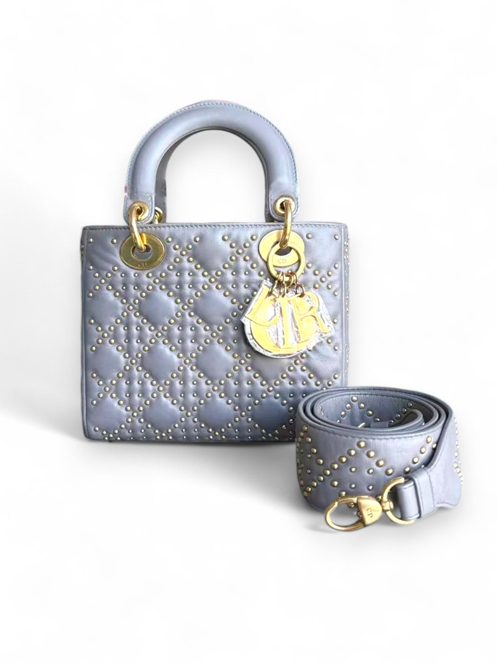 Borsa Dior Lady Piccola Cannage Con Borchie