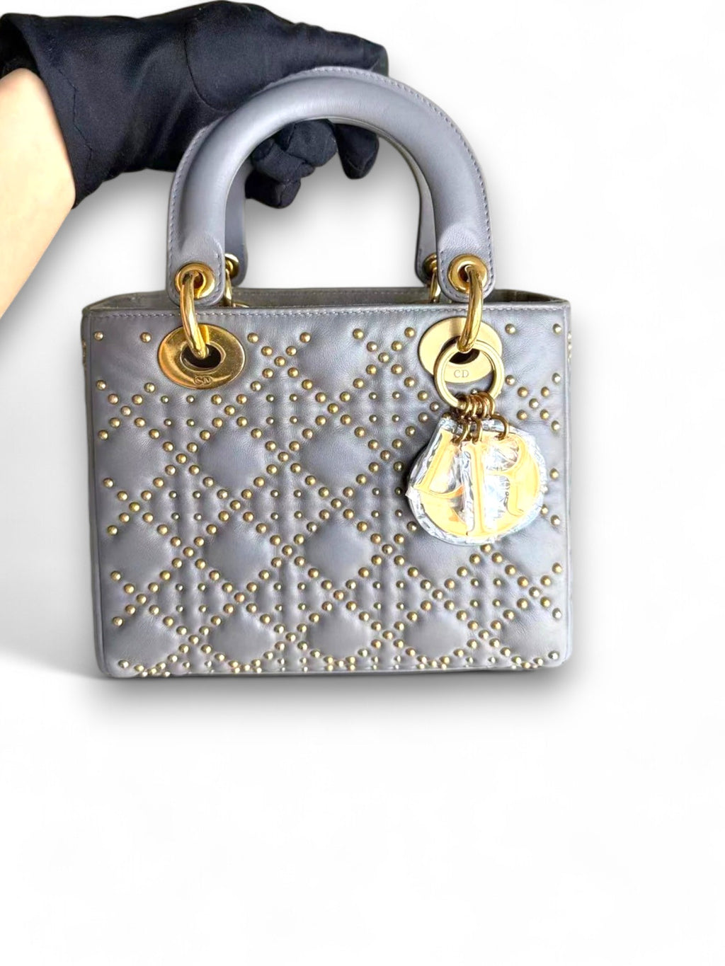 Borsa Dior Lady Piccola Cannage Con Borchie