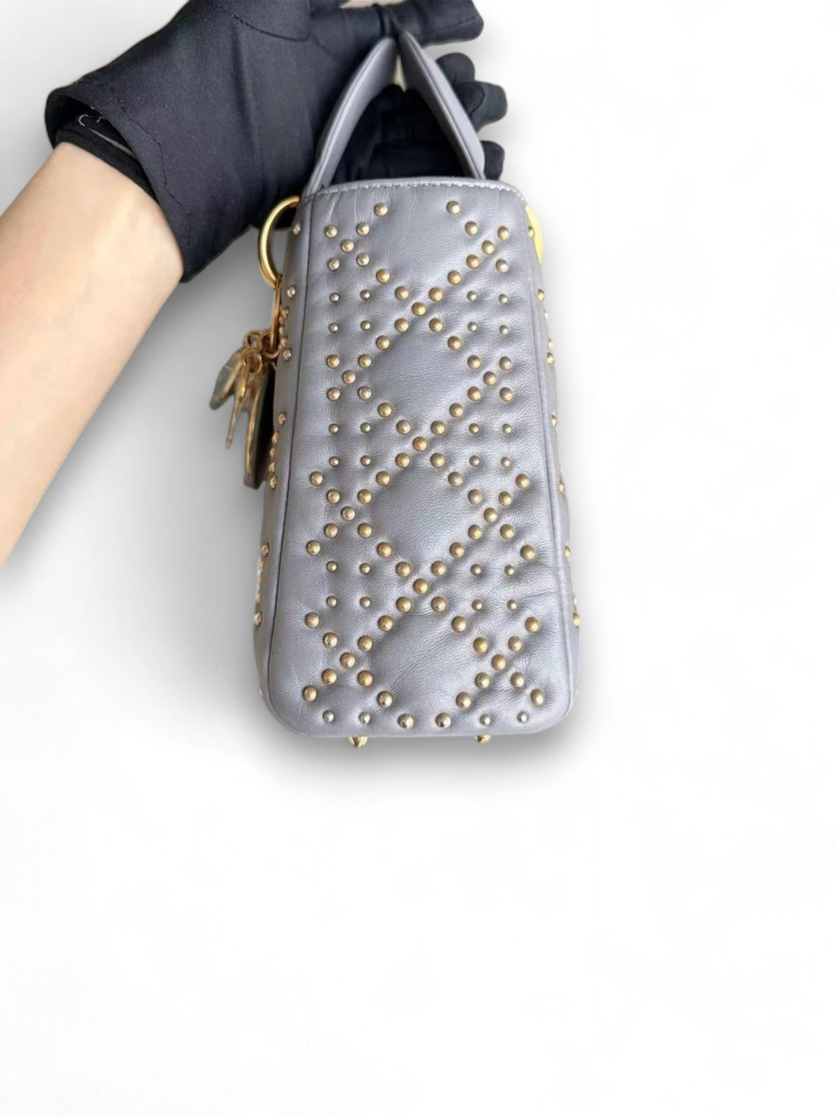 Borsa Dior Lady Piccola Cannage Con Borchie