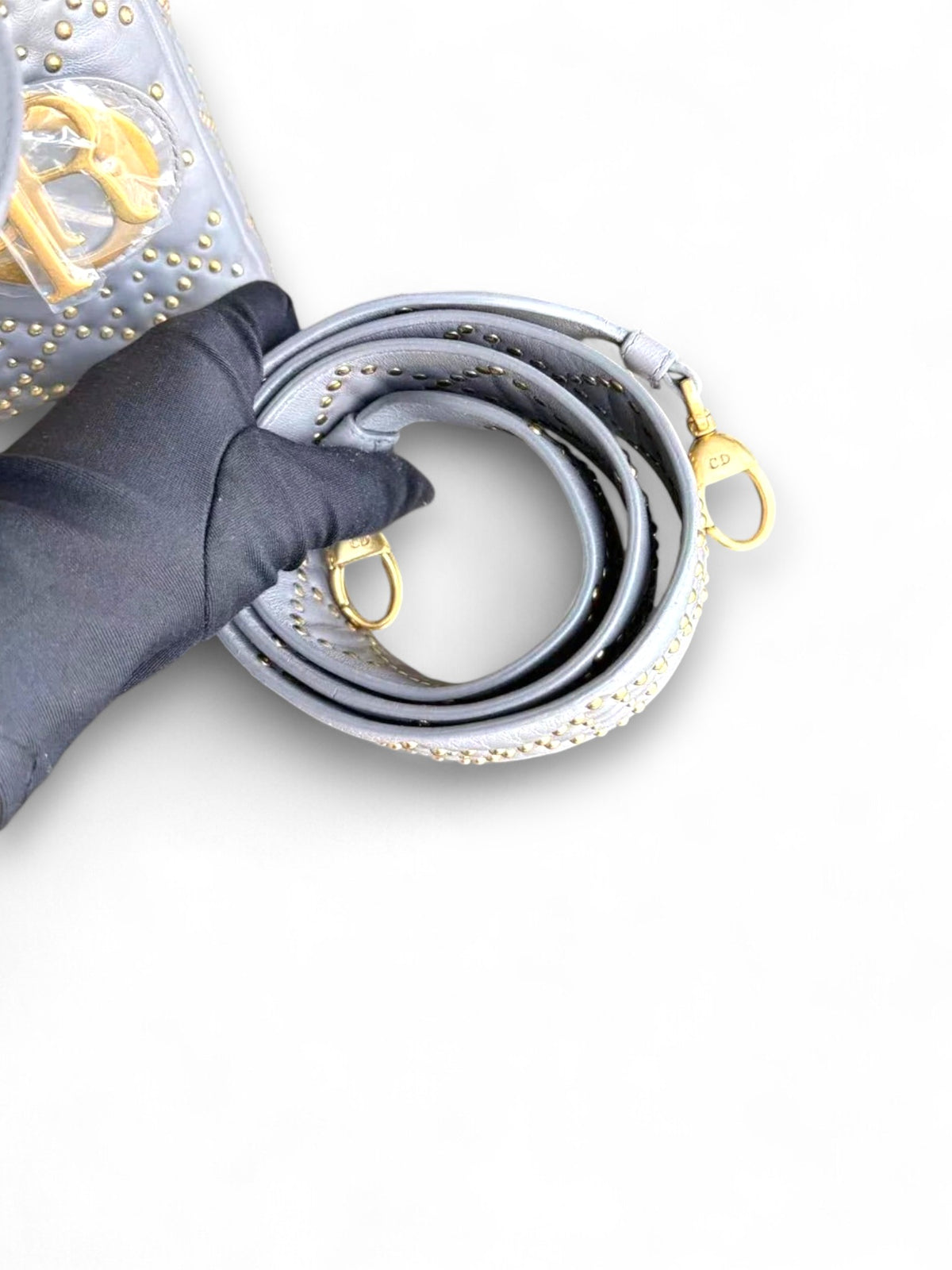 Borsa Dior Lady Piccola Cannage Con Borchie