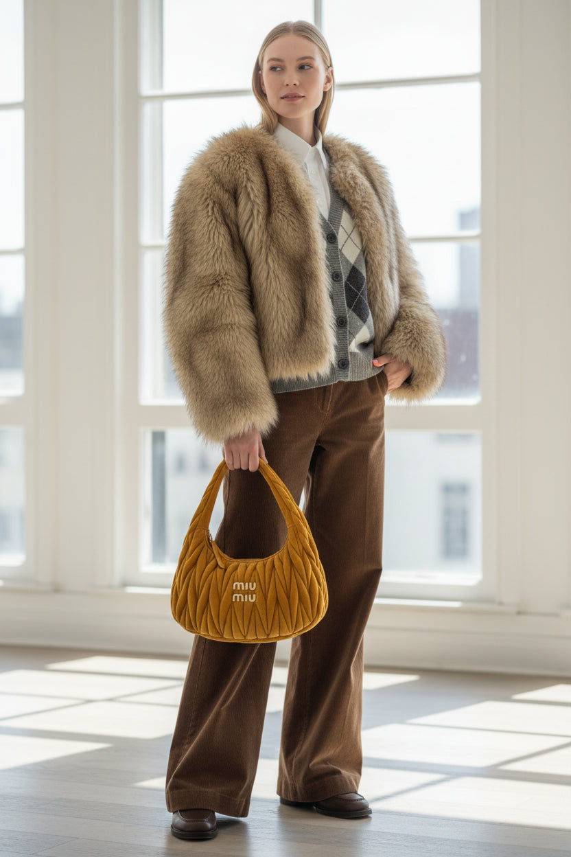 Borsa Wander Color Whisky  Miu Miu